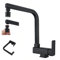 Grifo Abatible Cocina SJQKA Salida De Agua De Modo Dual, Latón Sin Plomo Grifo De Cocina Abatible - ¡Ideal Para Fregadero Grifo Cocina Abatible Y Plegable Para Ventana (negro)