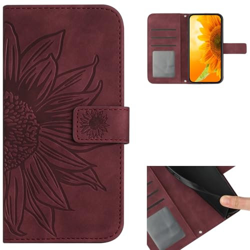 bojioderf Compatible con Asus Smartphone for Snapdragon Insiders 5G Custodia,Compatible con Asus Smartphone for Snapdragon Insiders 5G Cover Flip Kickstand Card Slot Chiusura magnetica Brown