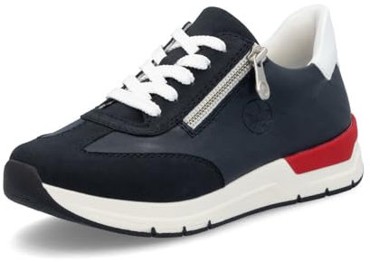 Rieker Damen Low-Top Sneaker 58923, Frauen Halbschuhe, lose Einlage,Turnschuhe,Laufschuhe,straßenschuhe,Strassenschuhe,blau (14),40 EU / 6.5 UK