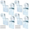 Blulu 8 Pack Sliding Closet Door Roller Kit Include 4 Pairs Closet Door Rollers and 24 Screws Sliding Door Hardware for Top Hung Bypass Sliding Closet Doors, 1/2 Inch and 7/8 Inch Offset