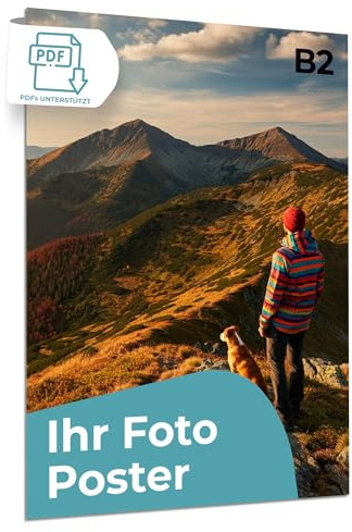 Cimpress Individuell bedruckbares Poster, B2 (50 x 70.7 cm) | Eigenes Foto und Text hinzufügen, personalisierbare vertikale Wandkunst, ideal für Zuhause, Büro oder als Geschenk