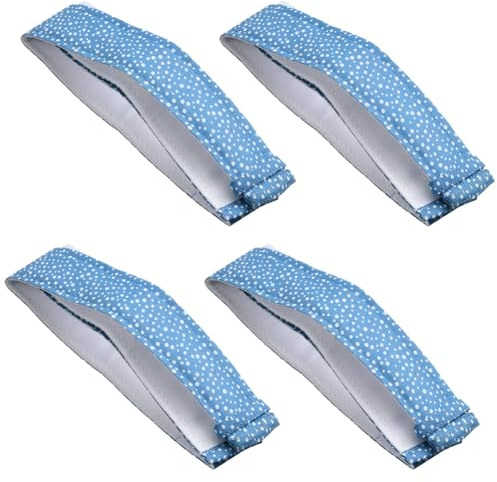 CRASPIRE 4Pcs Bake Even Strip Black Cake Pan Dampen Strips Reusable Bake Even Strip Cake Pan Baking Strips Absorbent Thick Cake Strips Tray Protection Straps for Home Kitchen Supplies