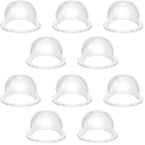 JEYORZY 10 Pezzi Carburatore Decespugliatore 19mm, Carburatore Primer Pompa Bulbi, Tagliaerba a Benzina, Primer Bulb Pump Carburatori Pompa Bulbo, Pompetta per Tosaerba, Macchina per Siepi