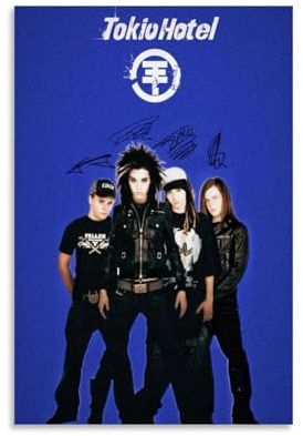 Duboueu Tokio Poster Hotel Rock Band Music Vintage Cover Signed Für Zimmer, Ästhetische Leinwand-Wandkunst, Schlafzimmer-Dekor Poster 12x18inch(30x45cm)