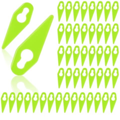 OFFCUP Plastic Grass Trimmer Blades, 110 Pcs Replacement Plastic Blades, 83 mm Lawn Mower Cutting Blades for ST01、ST02、ST04、ST05、ST20、GT3.0 GT4.0、GT50 Trimmer