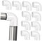 HOMSFOU 10 Pezzi Connettore Gomito PVC da Raccordi per Tubo Fognario Raccordi per Impianti Idraulici e Resistenti per Scarico e Approvvigionamento