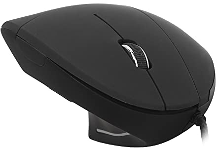 lvifloae Souris à Main Gauche câblée, Jeu Vertical Jeu Ergonomique Vertical USB Ergonomique câblé 800/1200/1600 DPI USB Optical 6 Gaming adapté au PC, à l'ordinateur Portable, à Un Bureau,