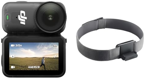 DJI Osmo Nano Running Combo (128GB), 4K Wearable Camera, 1/1.3″ Sensor | 4K/60fps & 143° Wide FOV | Hands-Free POV Recording | Lightweight Magnetic Design | RockSteady Stabilization