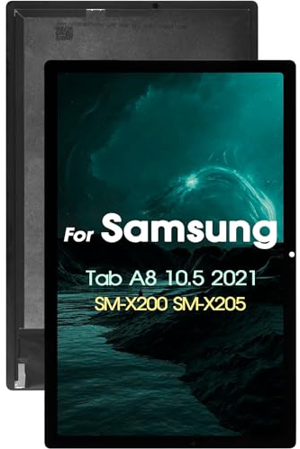 ETech61 LCD Touch Screen Assembly for Samsung Galaxy Tab A8 2021 10.5 SM-X200 SM-X205 Display Replacement Screen Digitizer Full Assembly Repair Kit
