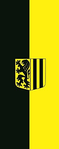 U24 Fahne Flagge Dresden im Hochformat Premiumqualität 150 x 500 cm
