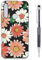 Grandoin Cover per Huawei P Smart Z / Y9 Prime 2019, AntiGraffio Custodia Cover Silicone Nero con Disegni Slim TPU Morbido Antiurto Bumper Case Protettiva Protezione Custodia (Fiore)