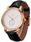 SURVAN WatchDesigner Montre à Quartz Suisse pour Homme Verre Saphir Boîtier en Acier Inoxydable Bracelet en Cuir (Blanc)
