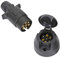 TAEUYYM Enchufes de Remolque 7 Pines Y Zócalo de Remolque 7 Pines, 12V Impermeable Enchufe Remolques Conector, Enchufe Zócalo Remolque 7 Pines Hembra Macho, para RV Autos Remolque (Extremodeltornillo)