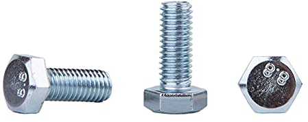 Lot de 140 boulons hexagonaux DIN 933 en acier zingué M8 x 20 mm 8.8 - Vis hexagonales entièrement filetées - Tête hexagonale - Boulon de robinet (140, M8 x 20 mm)