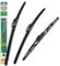 Heyner Wiper Blades Fits Fiat 500 2007-Onwards 2414 and Rear HH2414TL11L