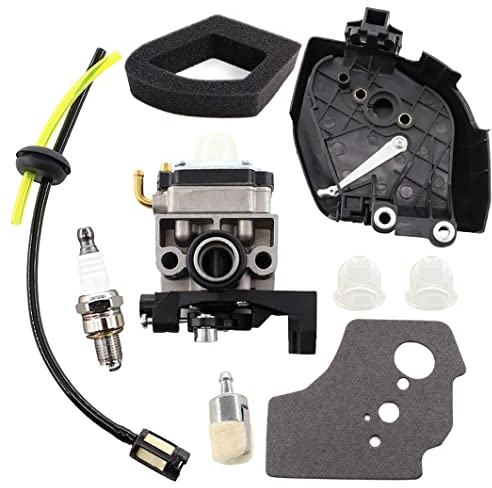 MCHNIC Vergaser mit Luftfilter Luftfilterdeckel Gehäuse Benzinschlauch für Honda GX35 GX35NT HHT35S 1.3 PS 4-Takt Mini Benzinmotor Strimmer Motorsensen
