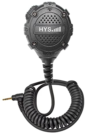 HYS 2,5 mm 1-poliger Schulter Mikrofon Handheld Lautsprecher Kompatibel mit Motorola TLKR-T60 T61 T62 T80 T81 T82 T-92 H2O T80 Extreme Funkgeräte