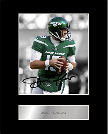 Joe Flacco vorgedrucktes, signiertes Foto mit Passepartout, #11, gedrucktes Autogrammbild