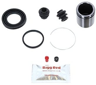 Bigg Red - Brake Caliper Rebuild Repair Kit - Rear Left & Right - Fits ADVICS Single 38mm dia Piston Calipers - Compatible with Select Models - KP171S