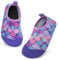Aisprts Badeschuhe Kinder Wasserschuhe Mädchen Jungen, rutschfeste Barfuß Schwimmschuhe Aquaschuhe Strandschuhe für Baby Baden, Wasser Spielen, Lila Fischschuppe, 28/29 EU
