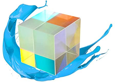 VILLFUL Optischer Glaswürfel Dispersionsprisma Für Physikunterricht Rgb-würfel Als Lehrmittel Und Dekoration Lichtbrechung Zum Entdecken