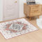 Vamcheer Vintage Area Rugs for Living Room - Traditional Small Door Mat 60x90cm Soft Short Pile Area Rugs for Doorway Entryway Washable Carpet for Bedroom Non Slip Non Shedding, Red
