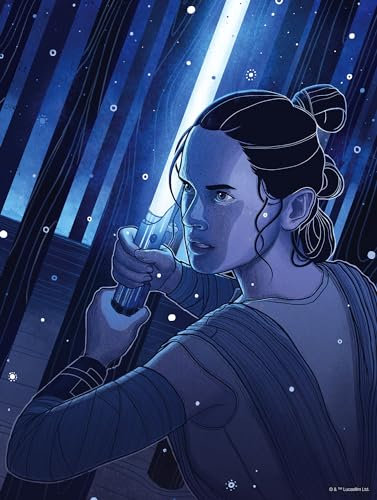 Komar Wandbild - Star Wars Jedimaster Rey - Größe 30 x 40 cm - Ohne Rahmen - Poster, Kunstdruck, Kinderzimmer, Wanddekoration