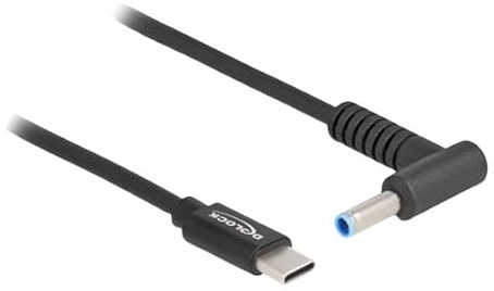 DeLOCK Ladekabel für Laptops USB Typ C Stecker auf HP 4,5 x 3,0 mm Stecker Marke