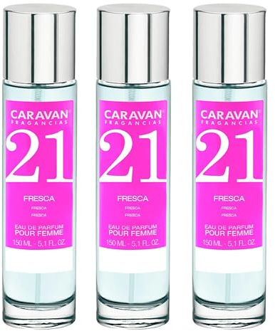 3 x Caravan Damenduft, Nr. 21, 150 ml.