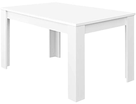 HOGAR24 ES Mesa de Comedor 90x140, Extensible a 190 cm, Color Blanco Artik