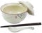 HLWDXno1 Ceramic Ramen Bowl, Japanese Style Retro Ramen Bowls Set 800ml Noodle Bowl with Chopsticks and Spoons, Asian Soup Bowls Kit with Lid for Microwave & Dishwasher Safe,Twig