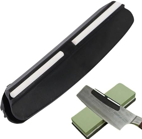 Qumiuu Guía de afilado para piedra de afilar, guía de corte de piedra de afilar, instrucciones robustas, diseño ligero de la guía de cuchillas para un fácil manejo al afilar