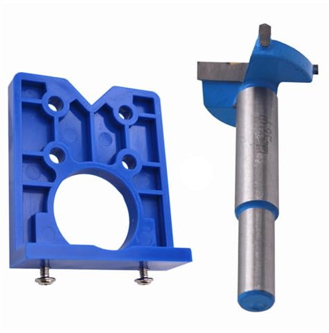 Track Saw Guide Rails Adapter 35mm Hinges Hole Opener Precise Guide for Factory Worker Hole Drilling Guide Hinges Plate