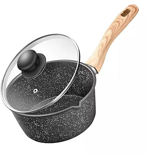 Olla Antiadherente Suplemento Olla Maifan Olla de Piedra Olla Leche Olla Sopa Olla Sartén Sartén Wok (Color: A, Tamaño: 18 cm) (A 18 cm) (A 16 cm)