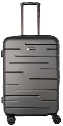 PSNGR Stripes Trolley M (66 cm) Erweiterbar DK Grey