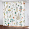 Generisch Verdunklungsvorhänge Kinderzimmer Mädchen Jungen,Kinder Vorhang Blickdicht Blume 2 Stück Mit Ösen,Vorhang Verdunkelung Thermo Schlafzimmer,Kurz Pflanzenblättermuster Gardinen,140X100Cm,A16