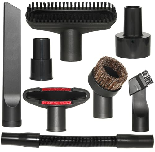 Kodahome Shop Vac Vacuum Attachments with Extension Hose Dusting Brush Crevice Tool Nozzle Multi-Tools for 1-1/4 1-3/8 2-1/2 Shopvac Wet Dry Vacuum Cleaner (Car Detailing Kit Interior A)