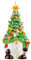 Bai42Ylou Christmas Gonks, Light Up Christmas Gnomes Statue with with Tree Hat, Resin Gnome Figurines, 8.3x3.2x3 Gnome Decorations for Tabletop Garden Patio Yard Lawn