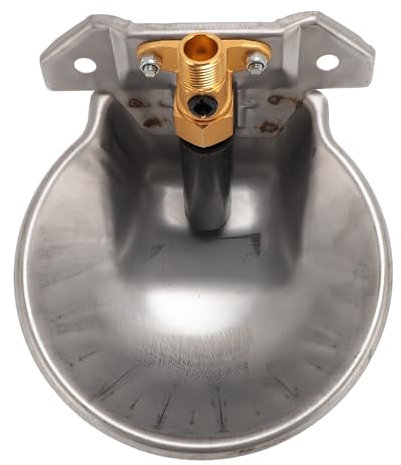 OPPWONG Wassertrog, Schafwassertrinknapf, Automatischer Hundewasserspender, Hundewassernapfspender, Wassertröge, Ziegentränke, Brunnen mit Ventil, Berührungsschalter für Pferde, Rinder,