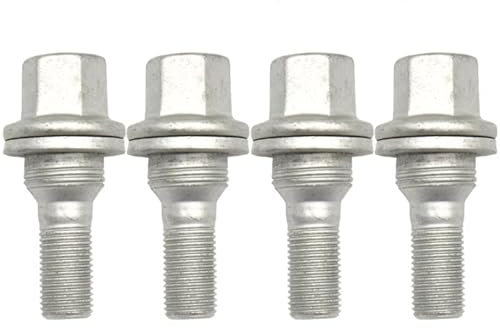 NNBINK Radschrauben Kompatibel Mit Peugeot Für 208 2012 2013 2014 2015 2016 2017 2018 4X Radmuttern Bolzen Schraube M12x1,25 Schrauben Autoreifenmutter Radbolzen