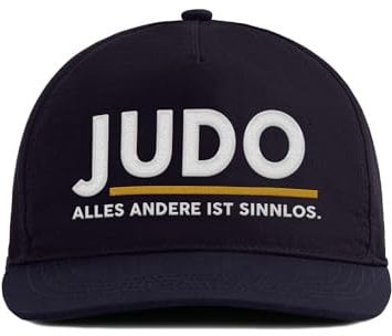 tshirtladen Cap Schwarz - Judo - Alles andere ist sinnlos - Coole Cap mit Spruch für Kampfsportler & Judotraining - Sportlicher Look mit Stick