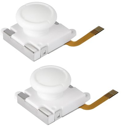 Ceozon Hall Effect Joystick Hall Elektromagnetischer Joystick Ersatz Daumengriffe Zubehör Kompatibel mit Joy Con, Switch NS, Switch Lite/Oled Controller Weiß