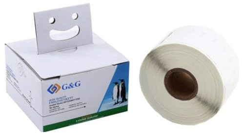 G&G Etiketten Kompatibel ersetzt DYMO 11356, S0722560 41 x 89mm Thermodirekt Papier Weiß 300 St. Pe