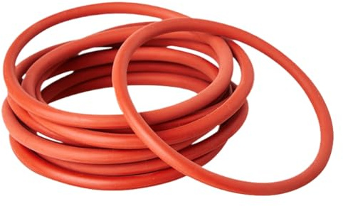 Gummi-O-Ringe Dichtung, Nitrile Rubber O-Rings Seal Gaskets Red Multiple Sizes 10 pcs(68mm x 72mm x 2mm)