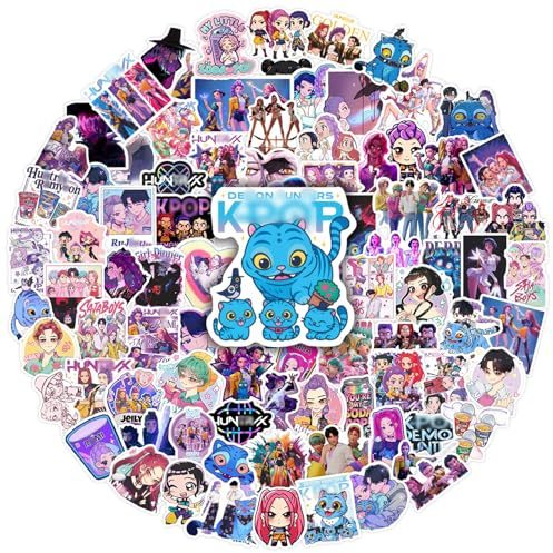 YOGARTH 90 Stück Anime Aufkleber, Kawaii Anime Movie Sticker Set, Wasserfeste Aufkleber Vinyl für Gitarren Scrapbook Gepäck Laptop Skateboards Kinder Erwachsene (B)