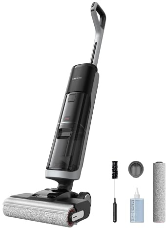dreame H14 Pro Aspirador en Seco y Húmedo, Alcance 180°, Autolimpieza 60 °C | Secado en 5min, Adición de Solución y Ajuste de Succión Automáticos, Control App, GlideWheel™, Potencia 18.000Pa, Doble Borde