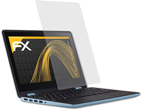 atFoliX Panzerfolie kompatibel mit Acer Spin 1 SP113-31 13,3 inch Schutzfolie, entspiegelnde und stoßdämpfende FX Folie (2X)