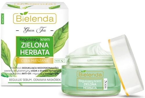 Bielenda Green Tea - Nachtpflege für unreine, fettige und Mischhaut - 50 ml