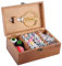 HERCHR Nähkasten, Nähset aus Holz mit Nähzubehör für Frauen, Männer, Erwachsene, Mädchen, Kinder(Tower Pattern Sewing Kit Box)