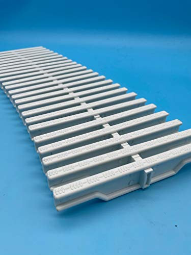 PI Rejilla Biselada 195mm x 22mm Piscina | Rejilla Trasversal Adaptable a Curvas | Medidas Universales | Compatible con Rejillas Astral | PoolIberica (12 Unidades)